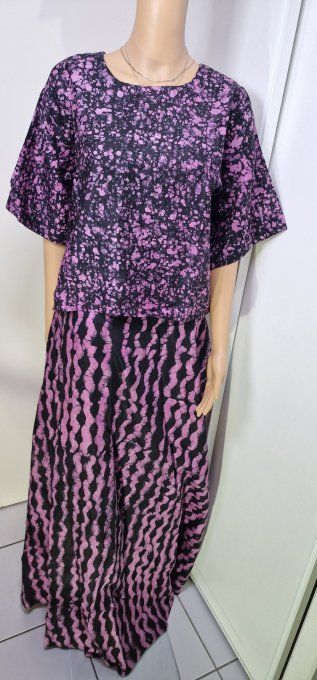 ADIRE CROP &jupe évasée